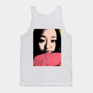 BEAUTIFUL FUNNY ASIAN GIRL POP ART COLOR Tank Top